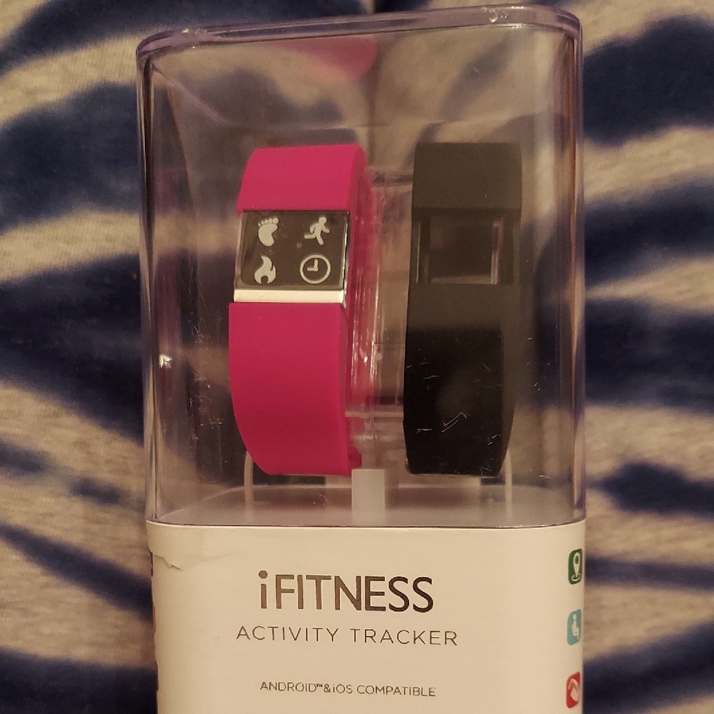 Ifitness Activity Tracker - Pink and Black